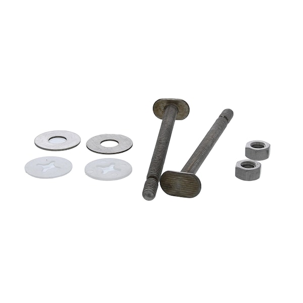 Jones Stephens 1/4in. x 3-1/2in. Premium Snap-Off Style Stainless Steel Closet Bolts with Retainers C02990SS - main